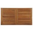 Modway Marina 7-Piece Teak Wood Patio Dining Set with Armchair in Natural