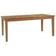 Modway Marina 11-Piece Teak Wood Patio Dining Set with Arm Chair in Natural