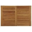 Modway Marina 7-Piece Solid Teak Wood Patio Dining Set in Natural & White