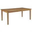 Modway Marina 9-Piece Wood Outdoor Patio Dining Set in Natural and White