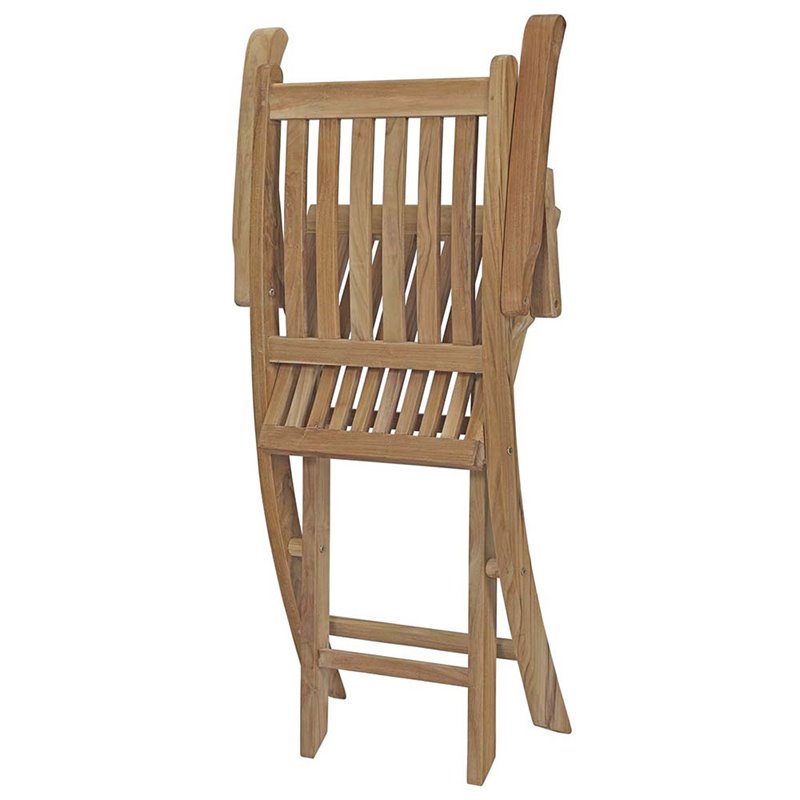 Modway Marina 7 Piece Outdoor Patio Teak Dining Set in Natural