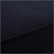 Marina Outdoor Patio Teak Ottoman in Natural Navy