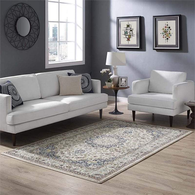 Modway Meryam 5' x 8' Polypropylene Medallion Area Rug in Multicolor