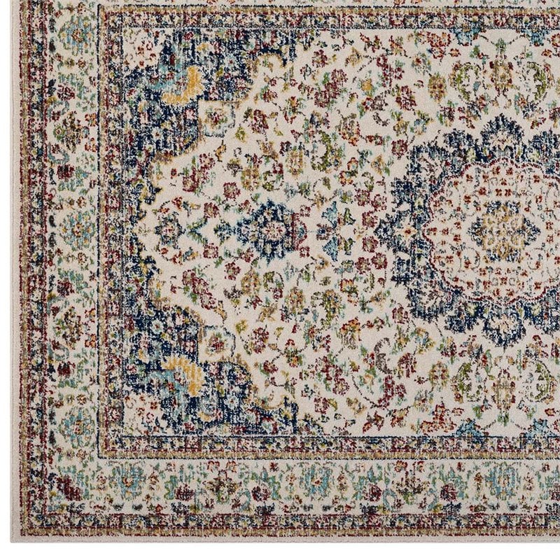 Modway Meryam 5' x 8' Polypropylene Medallion Area Rug in Multicolor