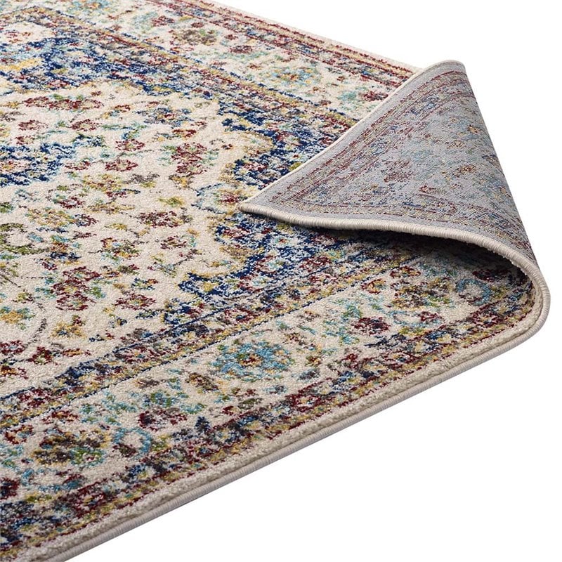 Modway Meryam 5' x 8' Polypropylene Medallion Area Rug in Multicolor