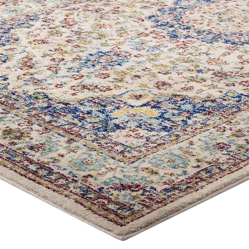 Modway Meryam 5' x 8' Polypropylene Medallion Area Rug in Multicolor