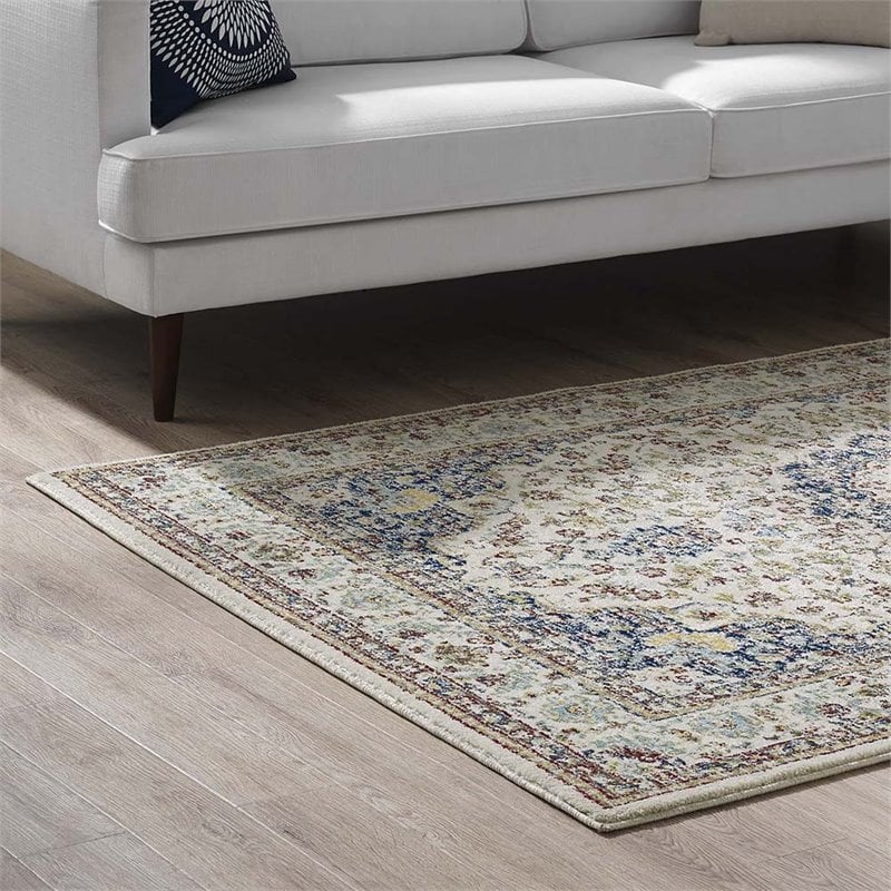 Modway Meryam 5' x 8' Polypropylene Medallion Area Rug in Multicolor