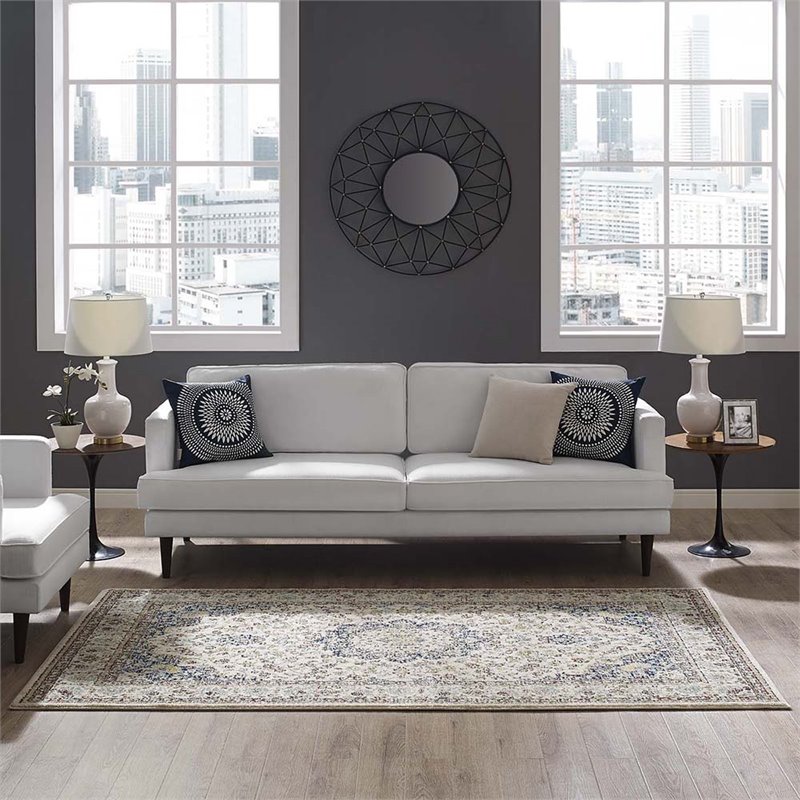 Modway Meryam 5' x 8' Polypropylene Medallion Area Rug in Multicolor