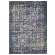 Modway Minu 5' x 8' Floral Lattice Area Rug in Blue and Gray