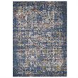 Modway Minu 8' x 10' Floral Lattice Area Rug in Blue and Gray