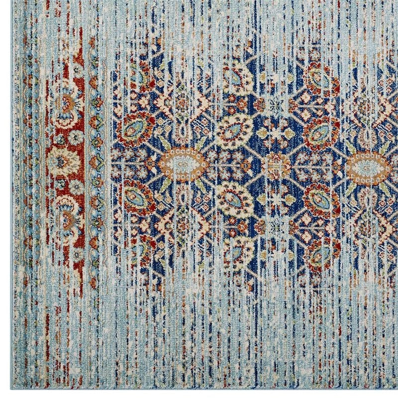 Modway Naria 8' x 10' Polypropylene Medallion Area Rug in Multicolor