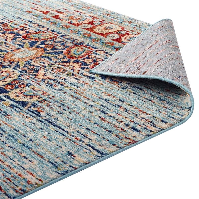Modway Naria 8' x 10' Polypropylene Medallion Area Rug in Multicolor