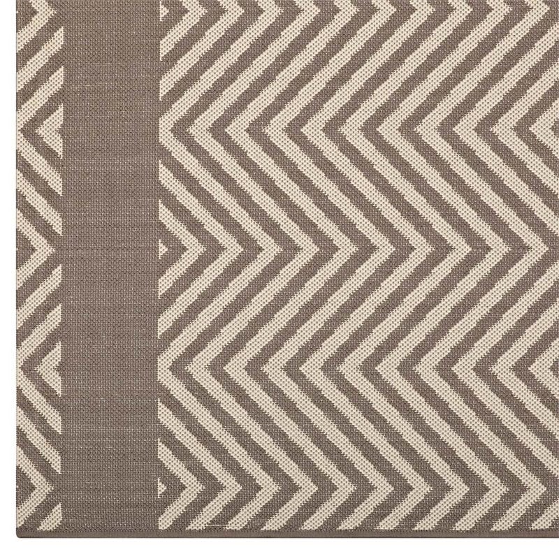 Modway Optica 5' x 8' Area Rug in Beige