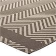 Modway Optica 5' x 8' Area Rug in Beige