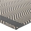 Modway Optica 5' x 8' Area Rug in Gray and Beige