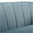 Modway Prospect Channel Tufted Performance Velvet Armchair in Light Blue