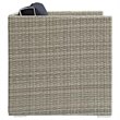 Modway Repose Patio Arm Chair in Light Gray and Navy
