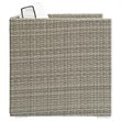 Modway Repose Patio Arm Chair in Light Gray and White