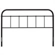 Modway Serena King Powder Coated Steel Headboard in Brown Finish