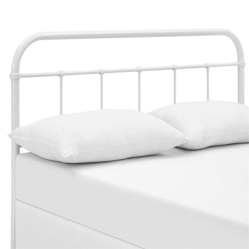 Modway Serena Full Powder Coated Steel Headboard in White