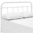 Modway Serena King Powder Coated Steel Headboard in White Finish