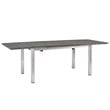 Modway Shore 7-Piece Extendable Aluminum Patio Dining Set in Silver and Black