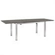 Modway Shore 5-Piece Extendable Aluminum Patio Dining Set in Silver and Gray