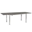 Modway Shore 7-Piece Extendable Aluminum Patio Dining Set in Silver and Gray