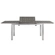 Modway Shore 9-Piece Extendable Aluminum Patio Dining Set in Silver and Gray