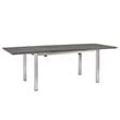 Modway Shore 9-Piece Extendable Aluminum Patio Dining Set in Silver and Gray