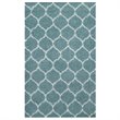 Modway Solvea 8' x 10' Moroccan Trellis Shag Area Rug in Aqua Blue