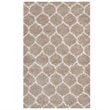 Modway Solvea 8' x 10' Moroccan Trellis Shag Area Rug in Beige