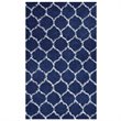 Modway Solvea 8' x 10' Moroccan Trellis Shag Area Rug in Navy