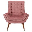 Modway Suggest Tufted Performance Velvet Lounge Chair in Dusty Rose