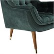 Modway Suggest Tufted Performance Velvet Lounge Chair in Green