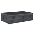 Modway Summon 10-Piece Aluminum and Rattan Patio Sectional Set in Canvas/Red