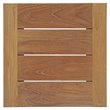Modway Upland 5 Piece Teak Wood Patio Set in Natural and White