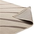Modway Surge 5' x 8' Swirl Abstract Area Rug in Beige