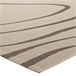 Modway Surge 5' x 8' Swirl Abstract Area Rug in Beige