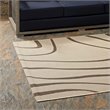 Modway Surge 5' x 8' Swirl Abstract Area Rug in Beige