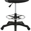 Modway Thrive Ergonomic Adjustable Swivel Mesh Fabric Drafting Chair in Black
