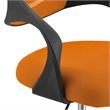 Modway Thrive Ergonomic Adjustable Swivel Mesh Fabric Drafting Chair in Orange