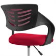 Modway Thrive Ergonomic Adjustable Swivel Mesh Fabric Drafting Chair in Red