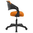 Modway Thrive Mesh Ergonomic Swivel Mesh Fabric Office Chair in Orange/Black