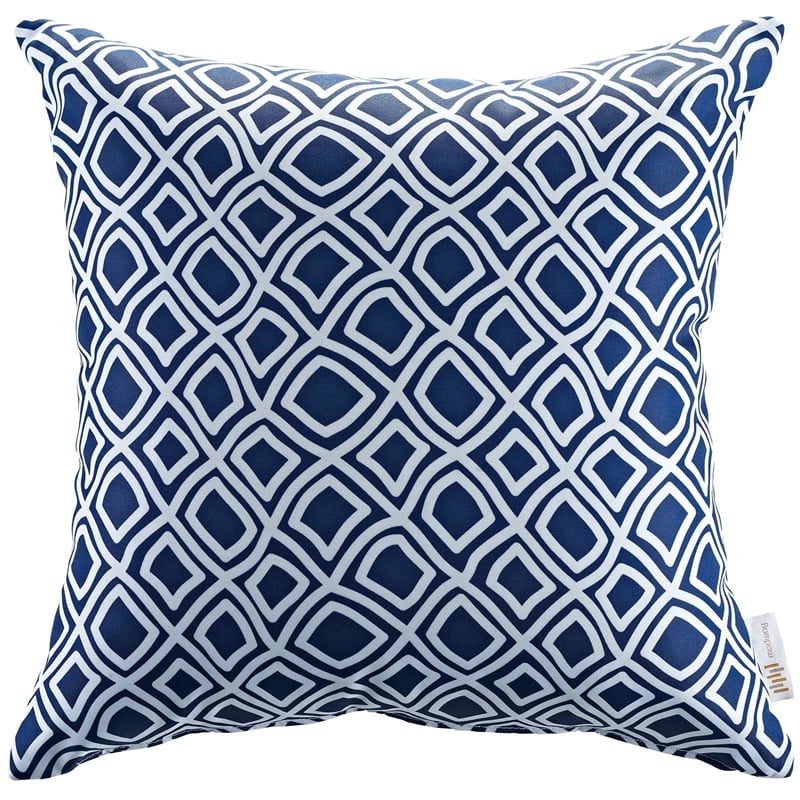 Modway 2-Piece Polyester Fabric Outdoor Patio Pillow Set in Starburst