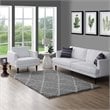 Modway Toryn 5' x 8' Diamond Lattice Shag Area Rug in Gray and Ivory