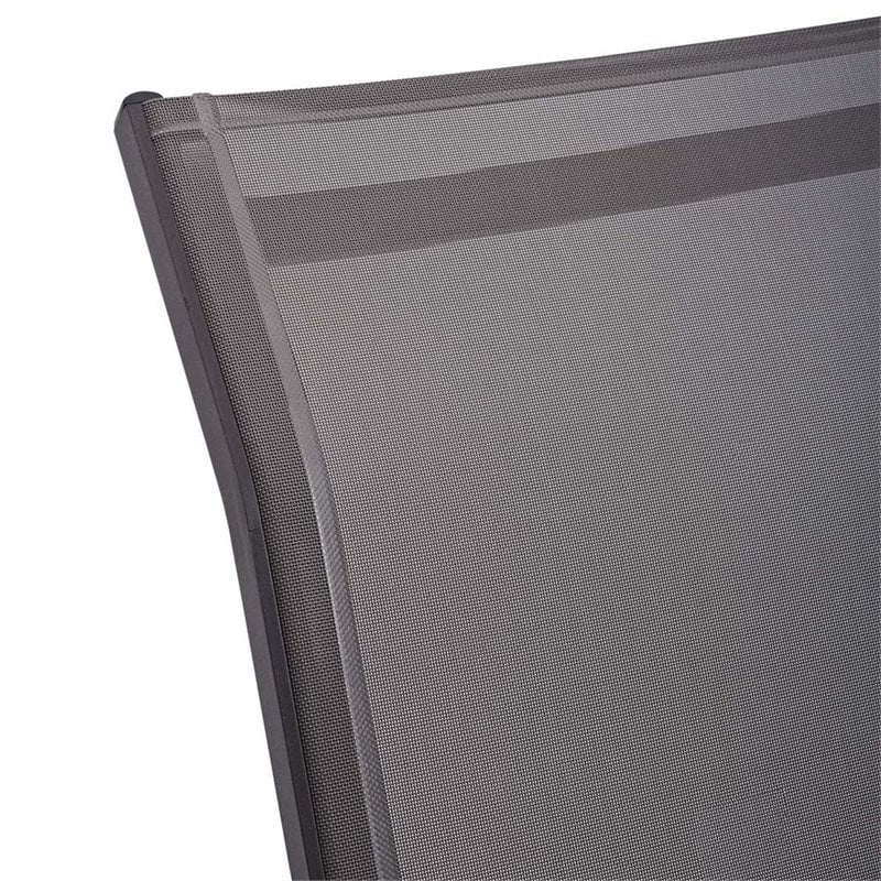 Modway Traveler Mesh Fabric & Aluminum Patio Rocker in Black