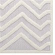 Modway Whimsical 5' x 8' Abstract Chevron Shag Area Rug in Ivory