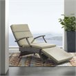 Modway Envisage Outdoor Patio Wicker Rattan Lounge Chair in Light Gray/Beige