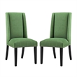 Modway Baron Dining Chair in Green (Set of 2)